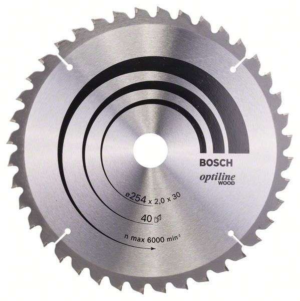 Диск пильный 254х30 40 WZ GCM 10 BOSCH 2608640435