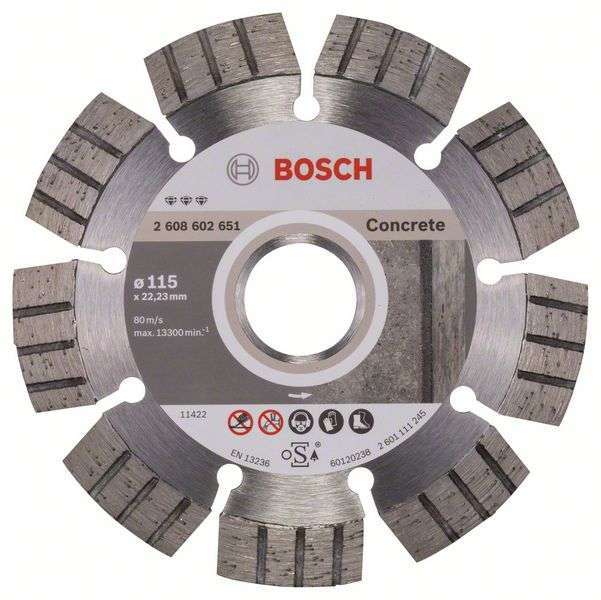 Алм.диск 115х22,2 Bf Concrete BOSCH 2608602651