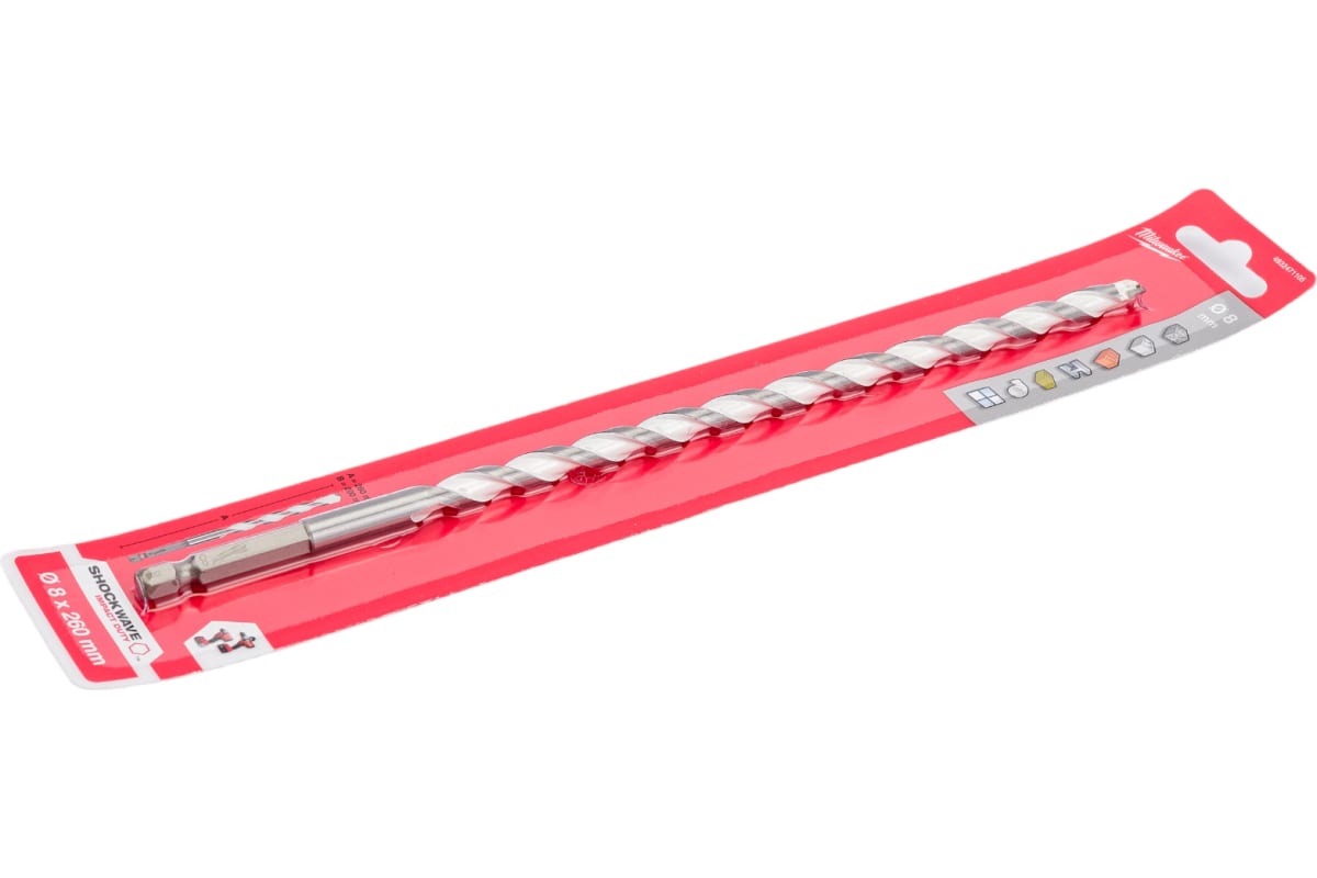 Сверло мульти. 8х260 HEX Milwaukee 4932471105