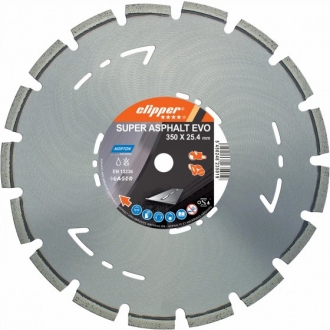 Алм.диск сегм. 350х25,4 SUP-ASP EVO 70184623186 (32100) CLIPPER