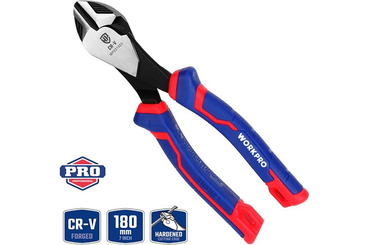 Бокорезы Workpro CR-V 180мм 7" усилен. WP231023	