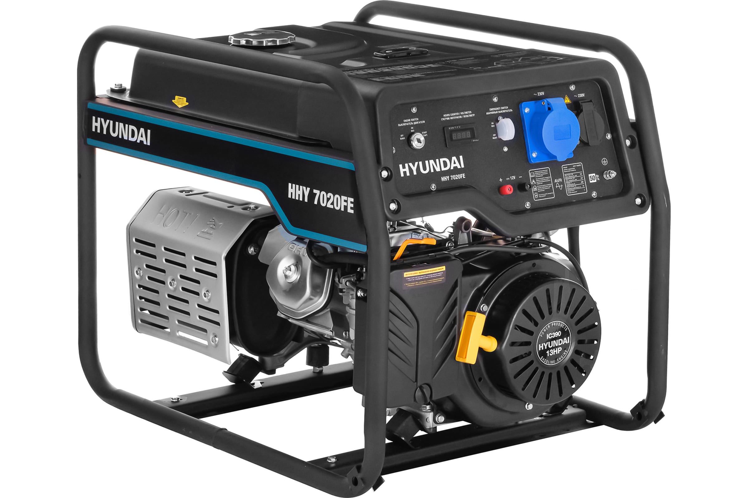 Генератор бенз. HYUNDAI HHY 7020FE