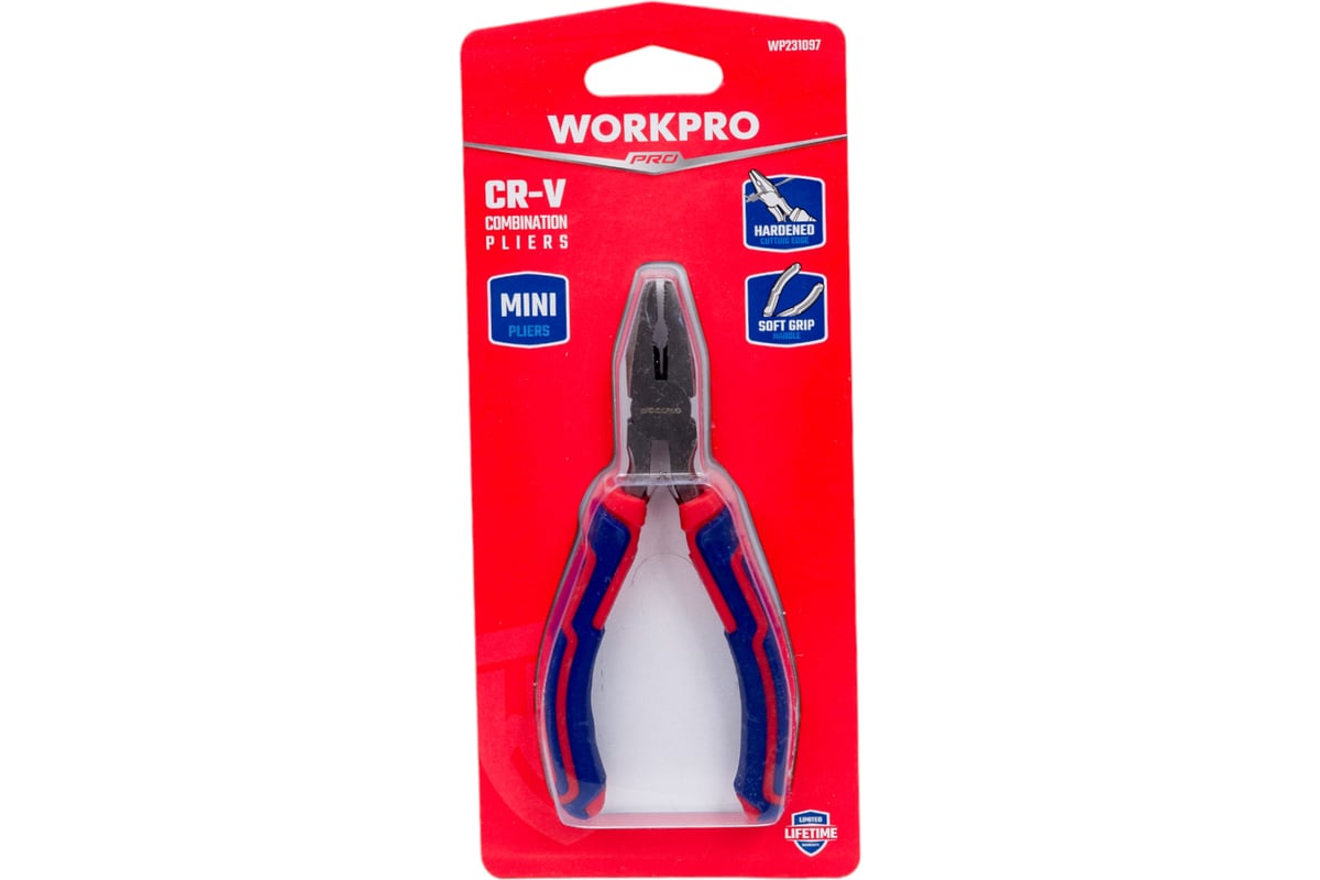 Пассатижи Workpro CR-V 106мм WP231097 мини