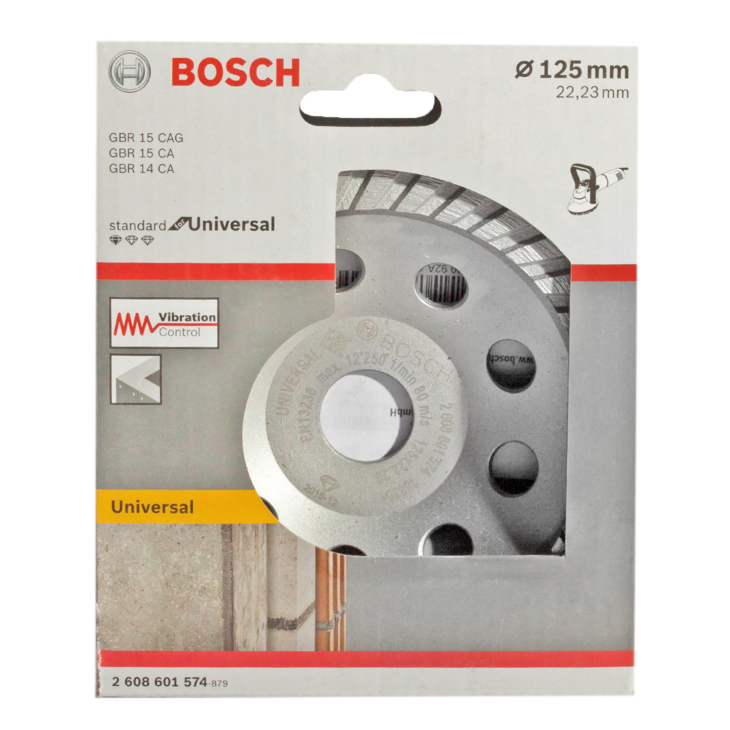 Алм.чашка 125мм Standart.Universal BOSCH 2608601574
