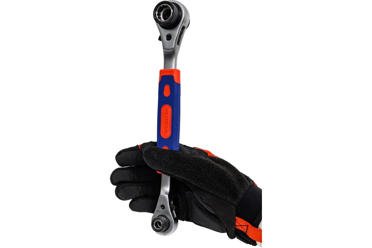 Ключ развод. трещотка 8-В-1 PRO CR-V (8-21мм)  Workpro WP272059
