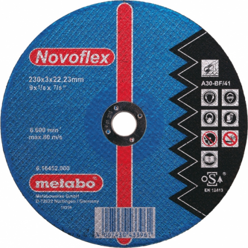 Круг отрез.сталь 230х3,0 прям. Novoflex Metabo 616452000