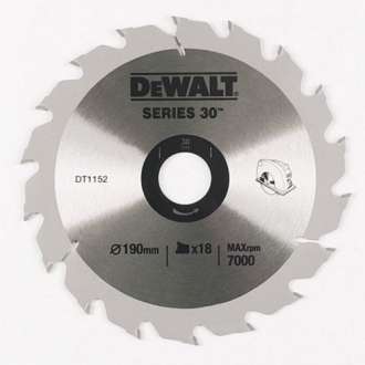 Диск/пил 190х30 18z дер. DT1152 DeWALT