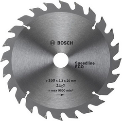 Диск пильный 160х20/16-24z ECO WO BOSCH 2608644373