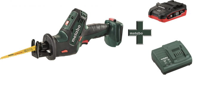Акк.пила сабельная SSE18LTX Compact+LiHD+ASC 30-36 Metabo T0334