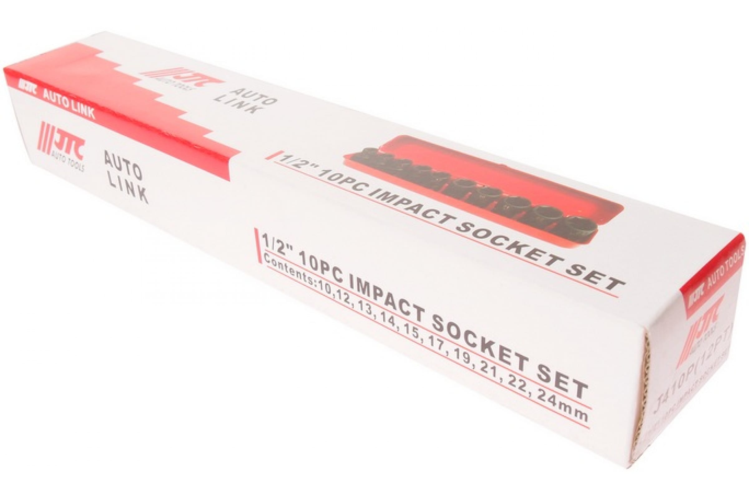 Набор торц.гол. 10пр 1/2" 12гран (10-24мм) JTC-J410P