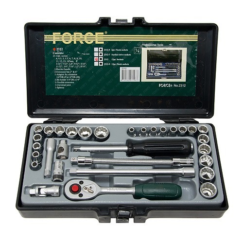 Набор гол. 31пр 1/4" 12гр, SAE FORCE 2312