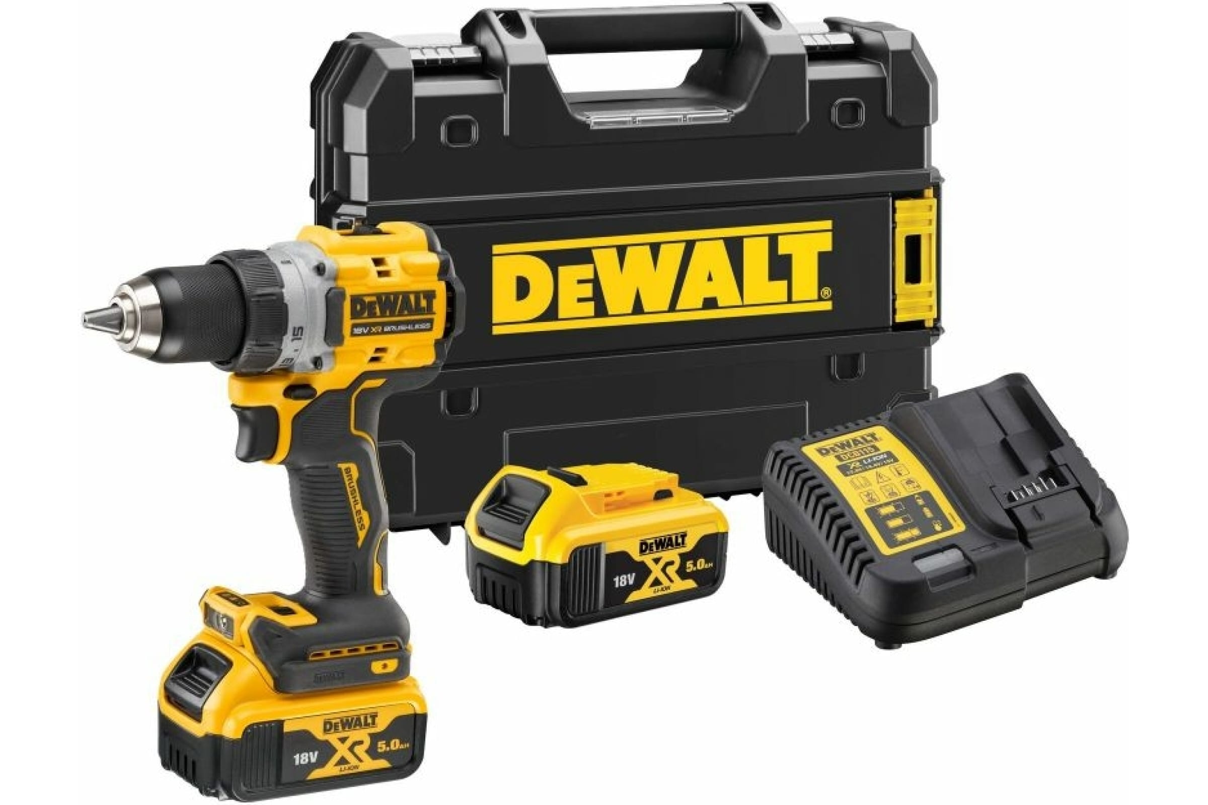 Акк. дрель DCD800P2T-QW кейс DeWALT