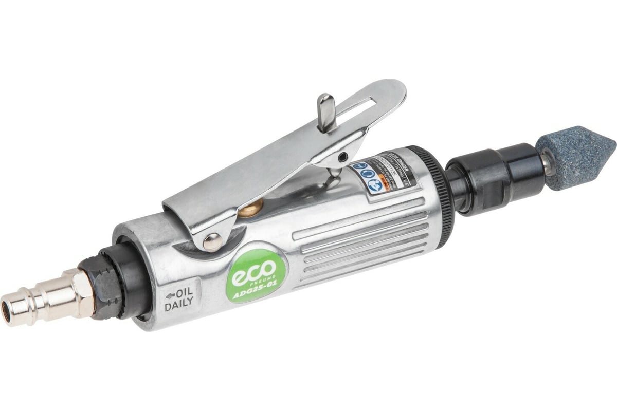 Пневмошлифмашина прямая (компл. шарошек, кейс) ECO ADG25-01
