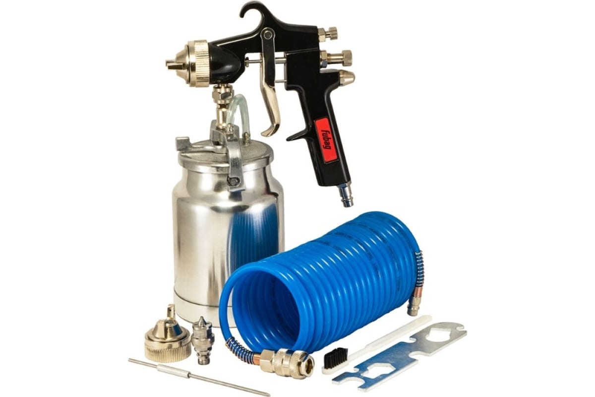 Набор пневмоинстр. 3пр.быстросъемн.краскопульn с н/б Basic S1000 Fubag 120111