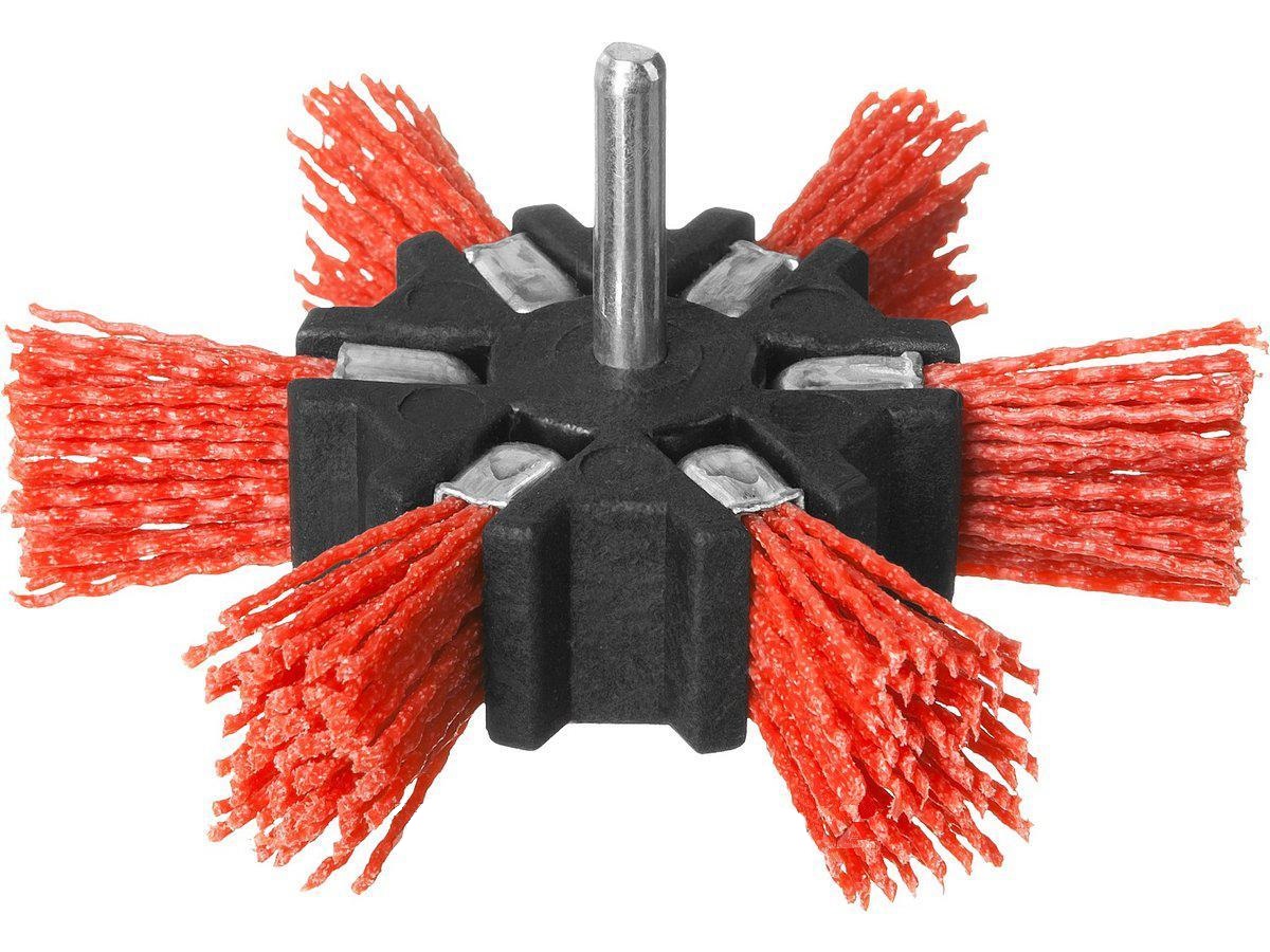 Щетка-диск д/дрели 100мм Звезда нейл-абр. ЗУБР 35163-100_z02