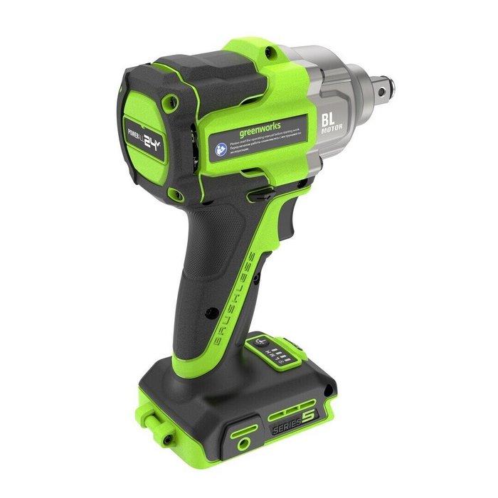 Гайковерт акк. уд. GreenWorks IW5500 24V, бесщеточ., без акк. и з/у 3805007