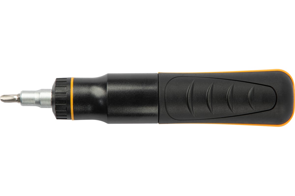 Отвертка Denzel 9в1 реверс. с револьверным механизмом 7711601