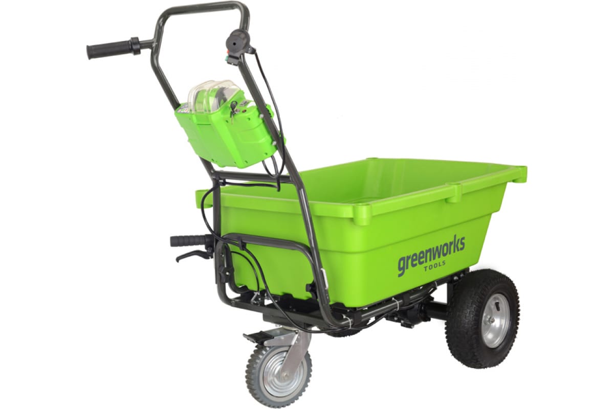 Тележка садовая акк. самоход. 106 л. G40GC без акк. и з/у GreenWorks 7400007