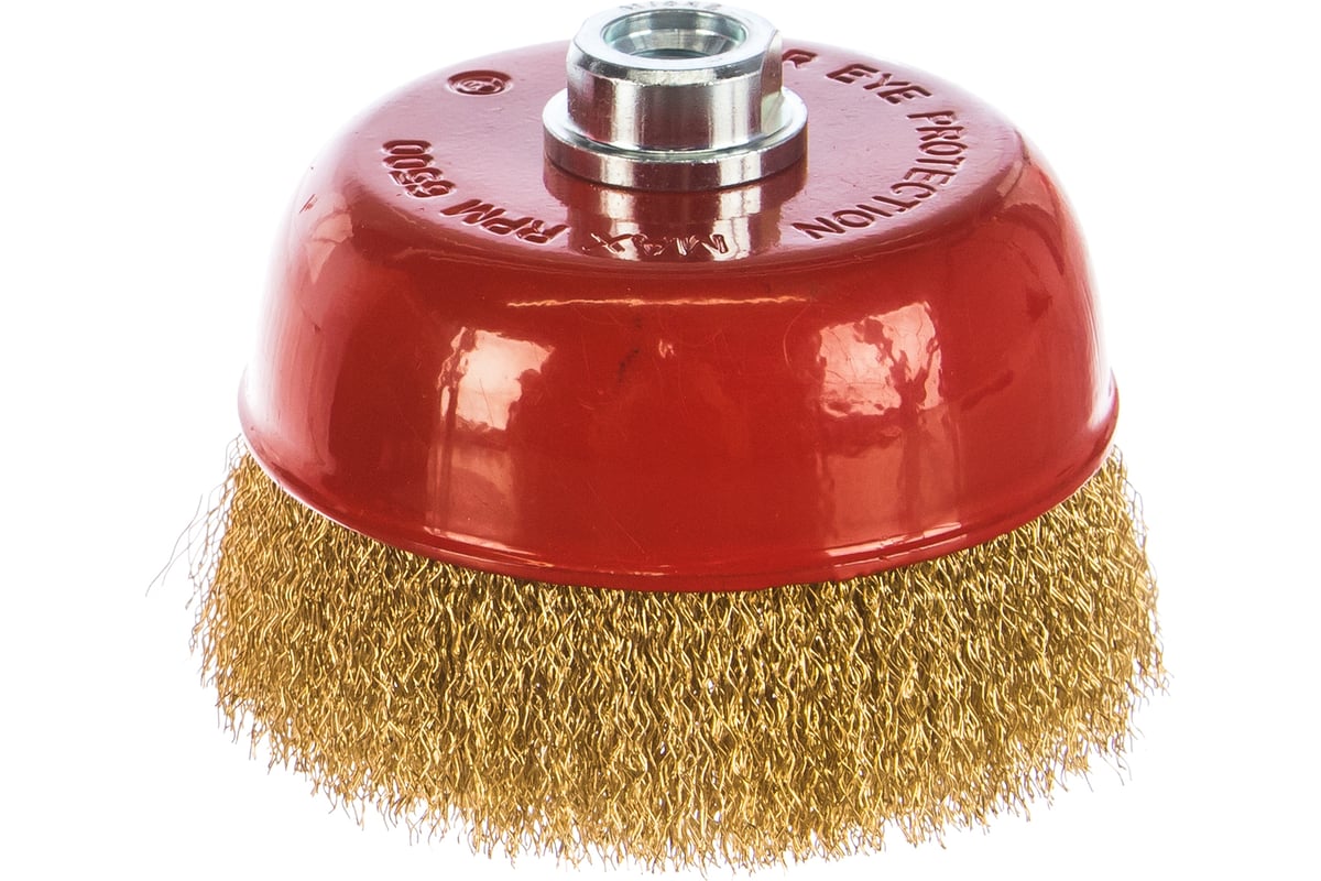 Щетка-диск д/УШМ 125мм М14 вит.сталь Matrix 74606