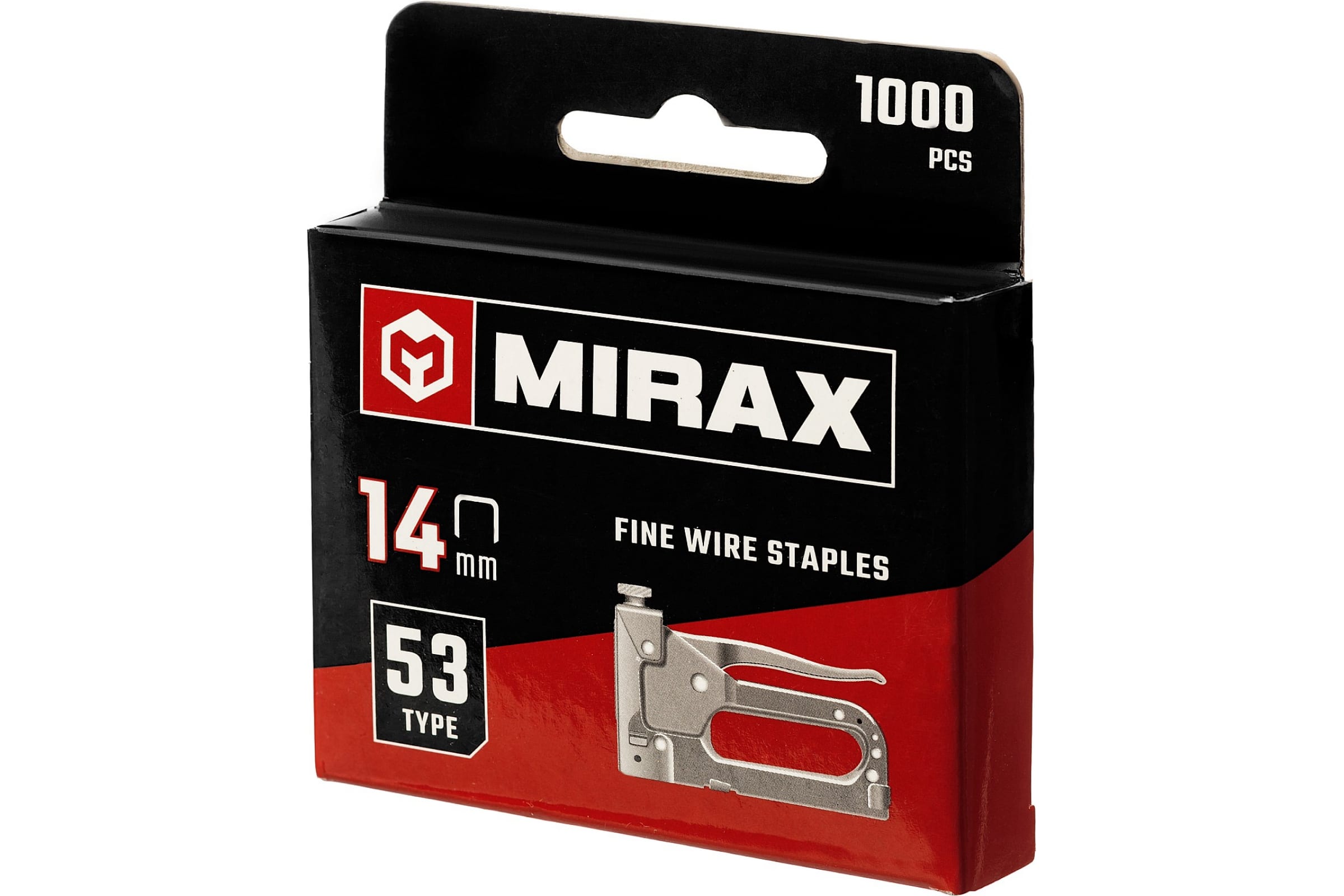 Скобы Mirax 53/14 (1000шт)"" 3153-14