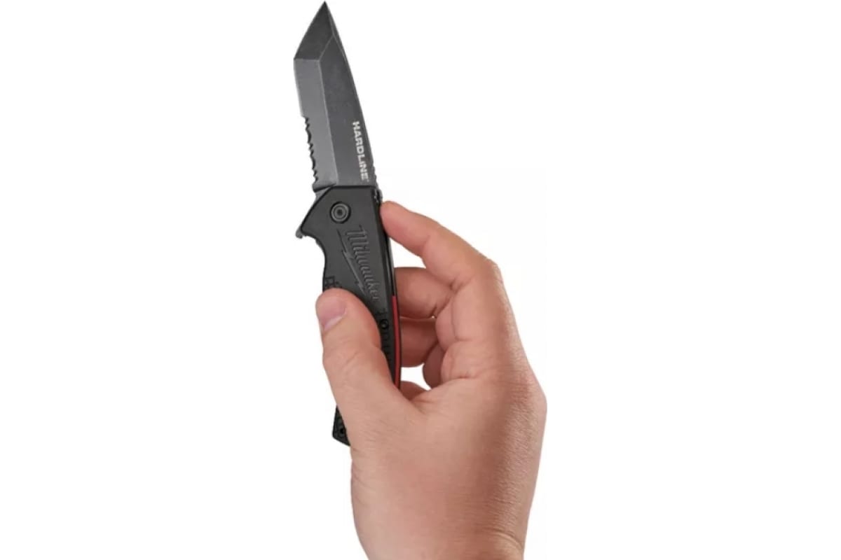 Нож Hardline Milwaukee 48221998  раскладной с серейтером