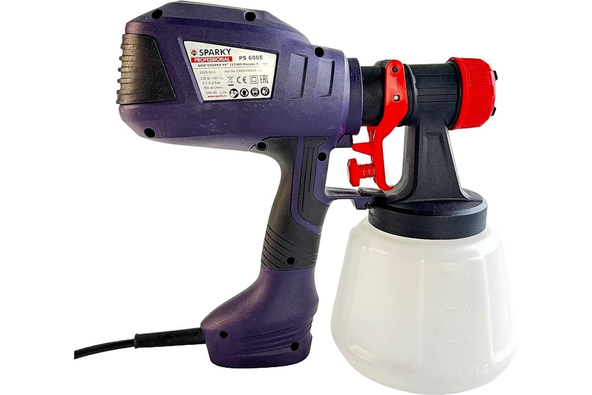 Краскораспылитель PS 600E,120DIN PROFESSIONAL SPARKY 13000206916