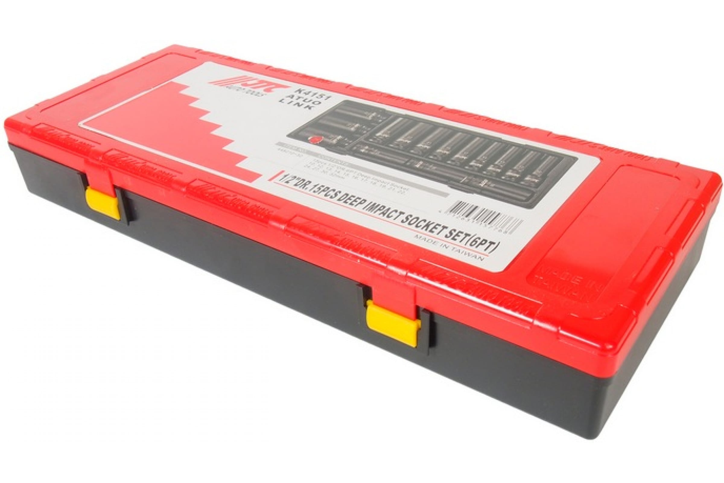 Набор гол. 15пр 1/2" 6гран (10-32) JTC-K4151 (в кейсе)