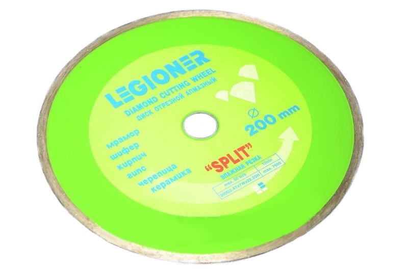 Алм.диск 200х22,2 влаж.рез LEGIONER SPLIT 36654-200