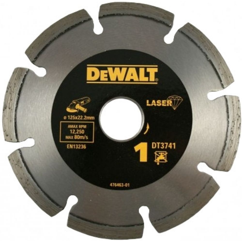 Алм.диск 125х22,2х7,5 сегментный DeWalt DT3741-XJ