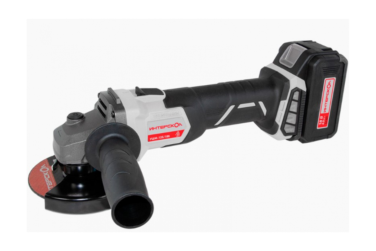 Акк.болгарка УШМ-125/18В б/акк. и з/у АПИ Интерскол кейс 578.0.0.70