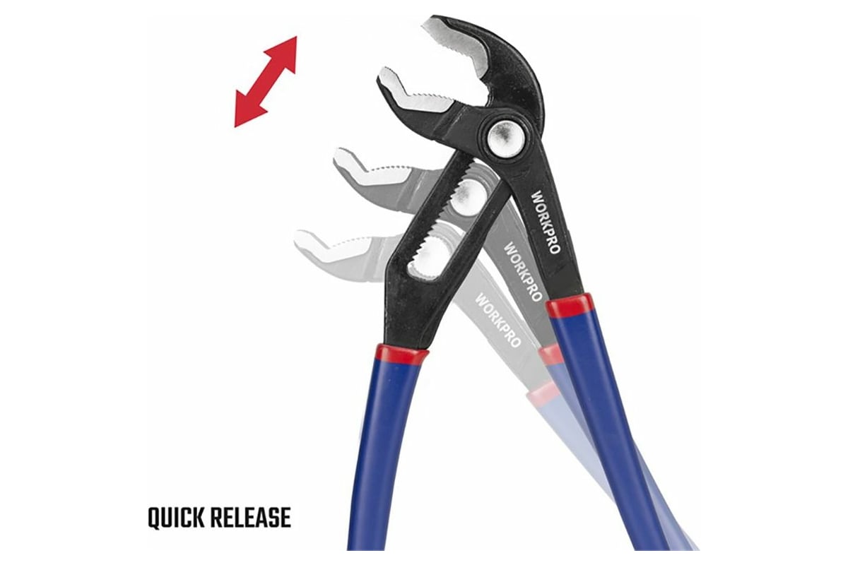 Клещи Workpro 200мм 8" перест. быстрорег.WP231086 