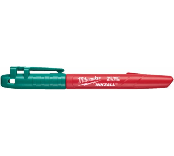 Маркер INKZALL зеленый для стройплощадки тонкий Milwaukee 4932492127