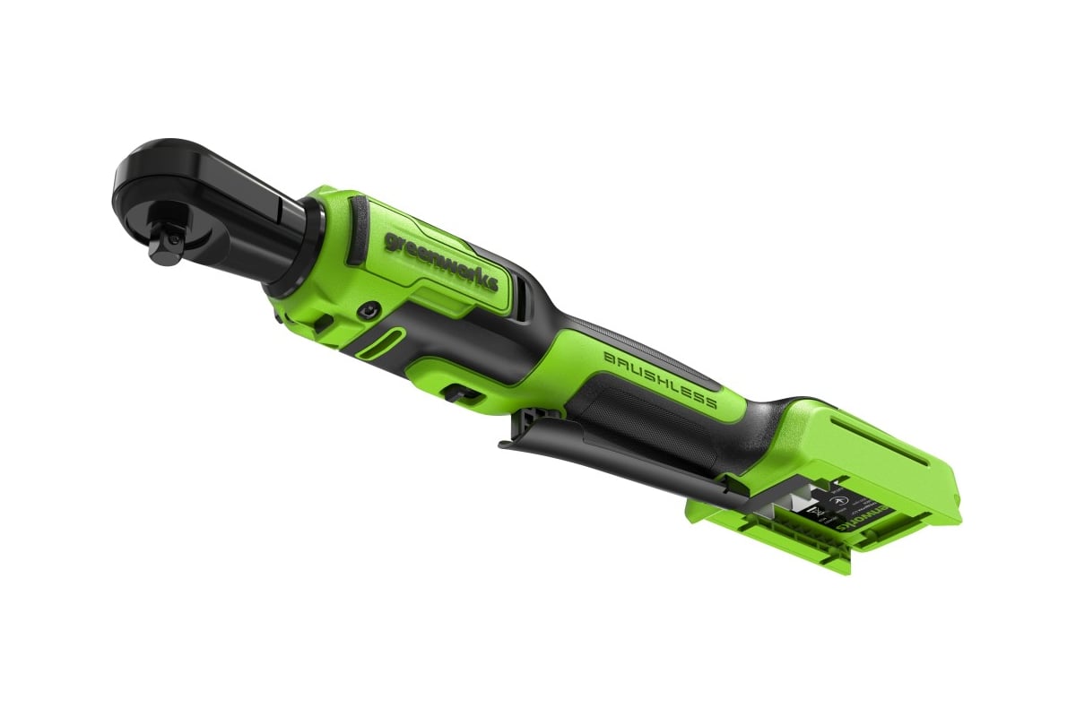 Трещетка акк. удл. GreenWorks GD24RW 24V, 2Ач и З/У, бесщеточ., сумка 3804007CUA