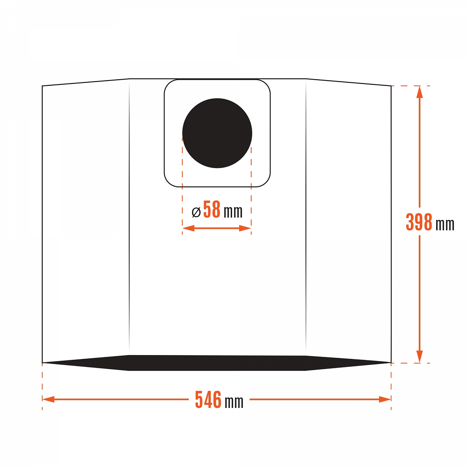 Пылесборник бум. DAVC 25PB DAEWOO (DAVC 2014(S)/ 2514S/ 2516S/ 2500SD / 2000(S)