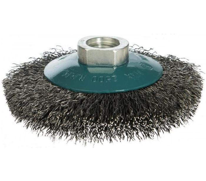 Щетка-конус д/УШМ 100мм М14 №55 гофр. ПрофОснастка 20105001