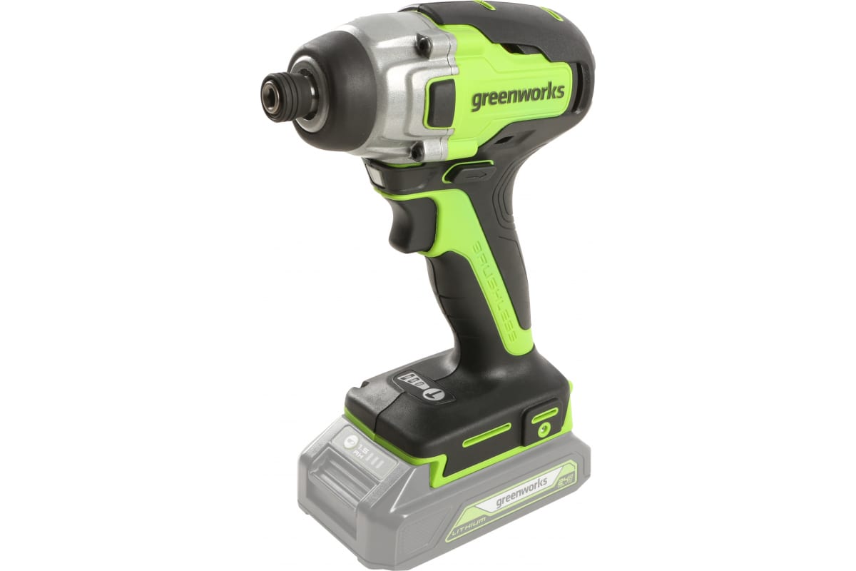 Винтоверт акк. уд. GreenWorks GD24ID3 24V, бесщеточ., без акк. и з/у 3802807