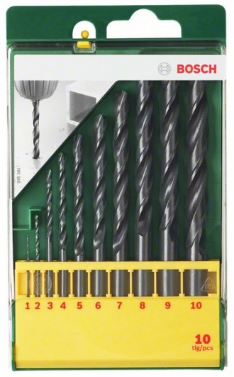 Набор сверл Promoline 10шт мет/1-10 HSS-R   BOSCH 2607019442