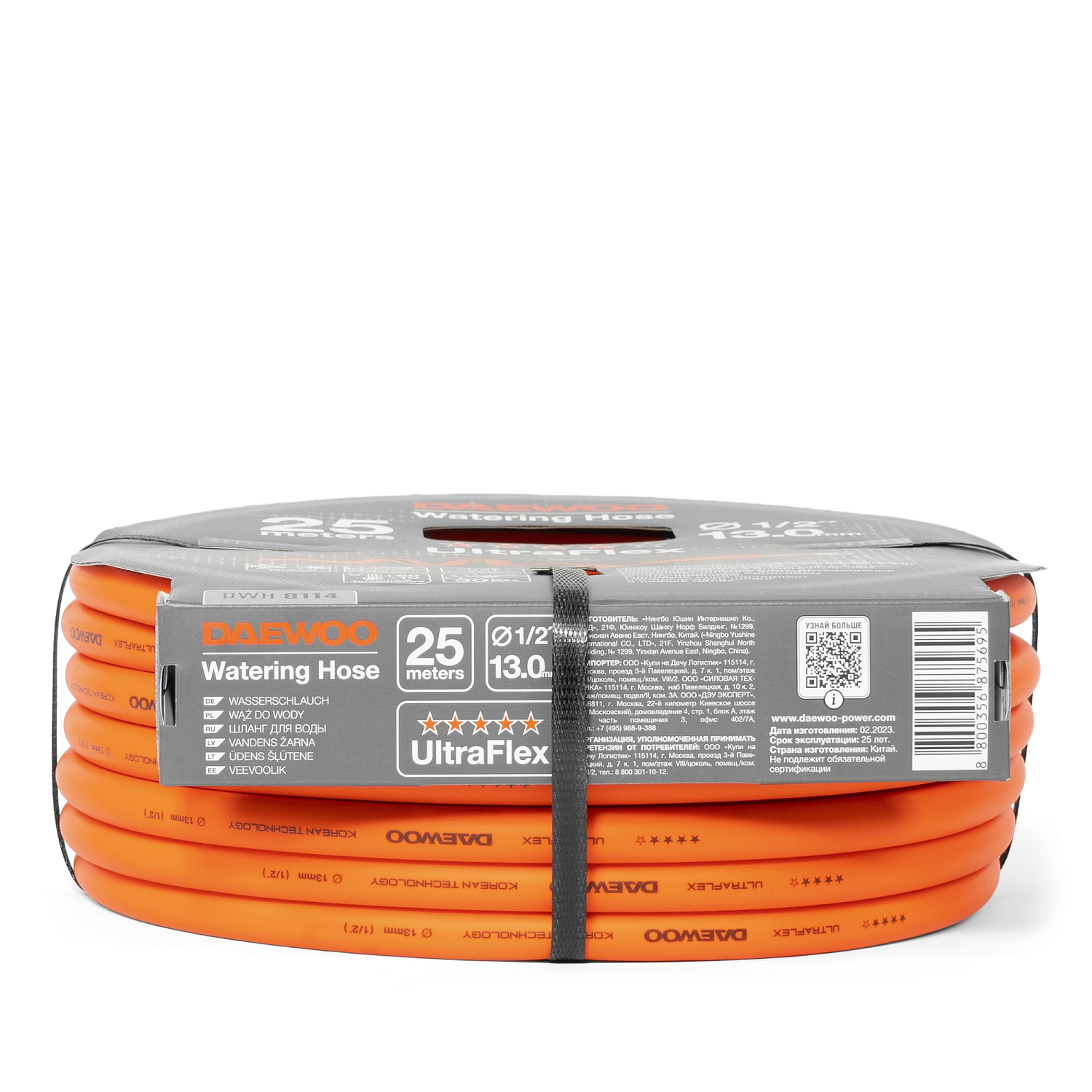 Шланг 1/2" бухта 25м DWH 8114 UltraFlex DAEWOO армир.