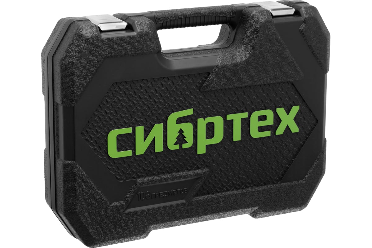 Набор инстр. 108пр. 1/2",1/4"  Сибртех  13389