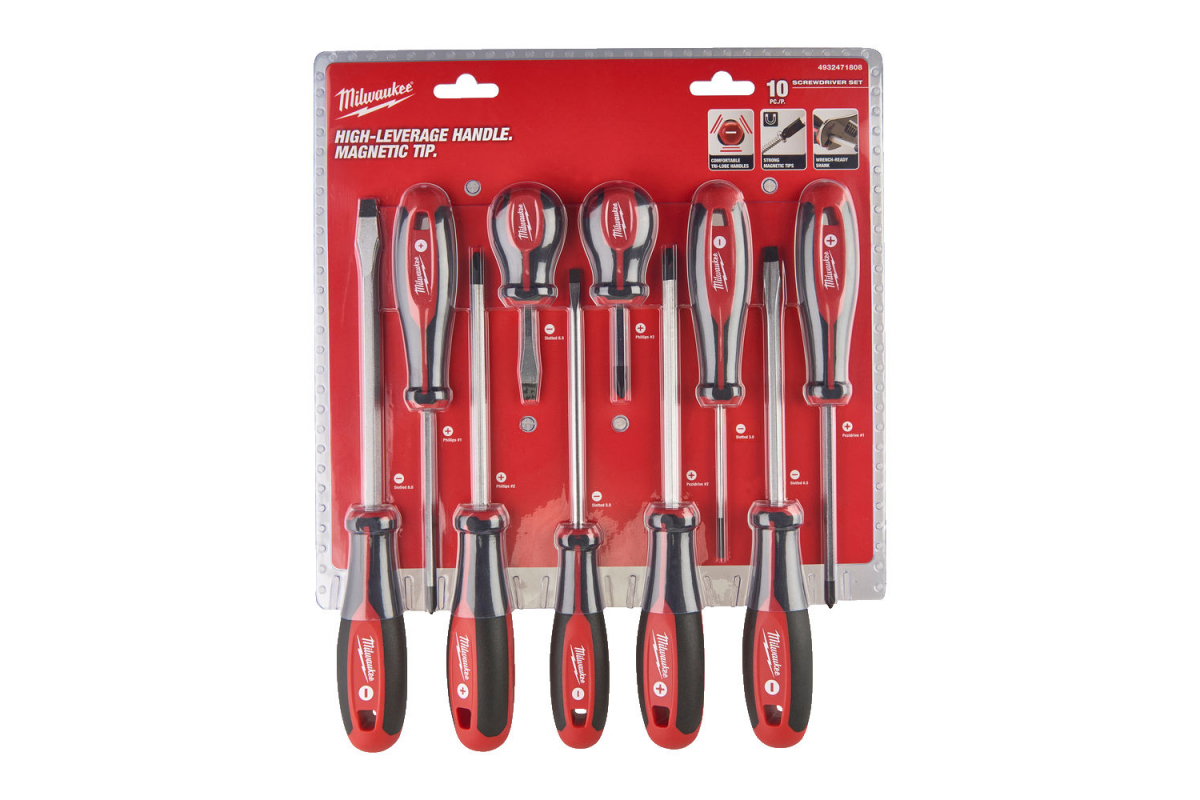 Набор отв. 10 шт. магн. Milwaukee 4932471808