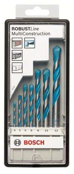Набор сверл 7шт Robust Line Multi BOSCH 2607010546
