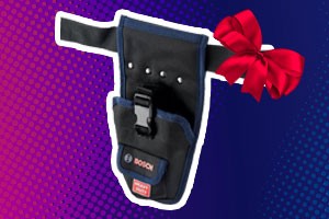 Кобура для дрели в подарок при покупке 12V шуруповертов BOSCH