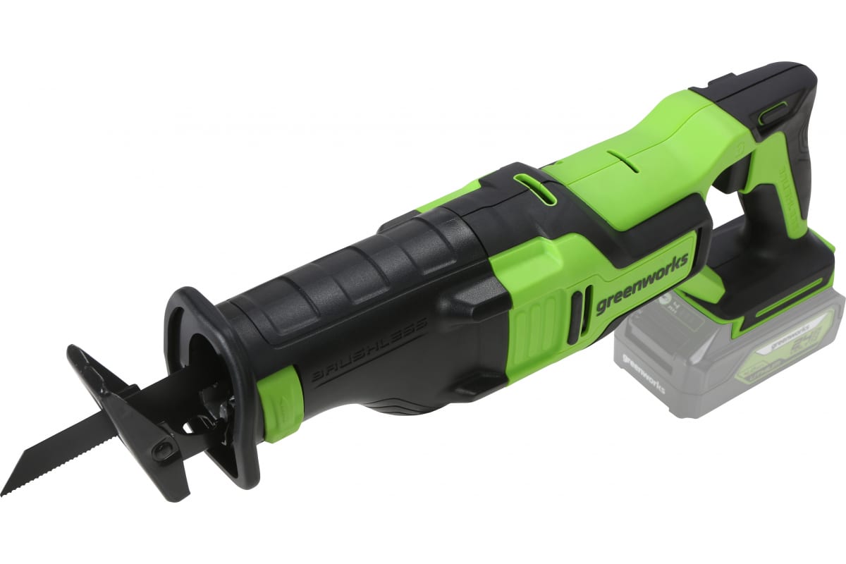 Сабельная пила акк. GreenWorks GD24RS 24V, без акк. и з/у 1200407