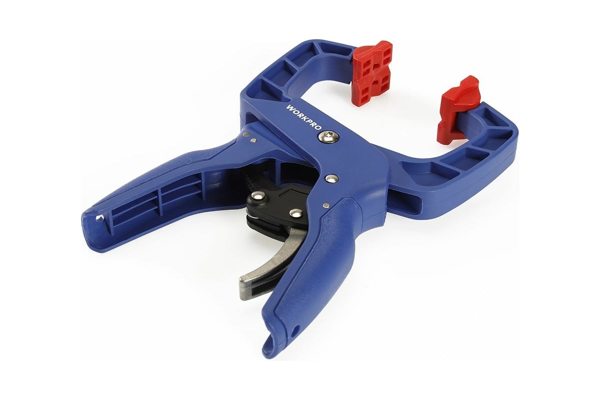 Зажим Workpro 38мм пружин. с храп.механизм. WP232013