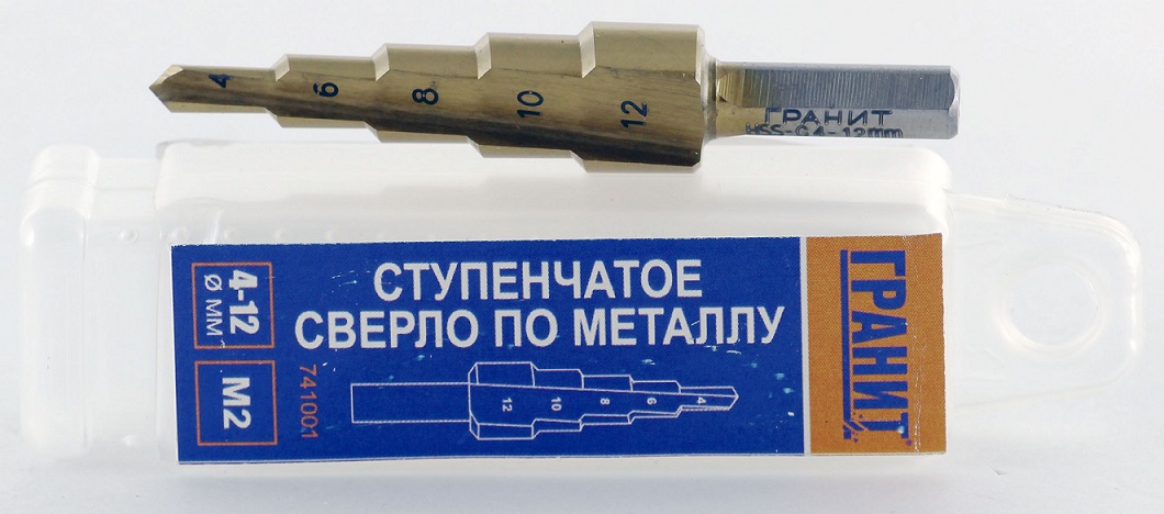 Сверло ступ. 4-12мм Гранит 741001