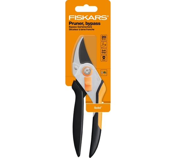 Секатор плоскостной метал. Fiskars Solid P331 1057163