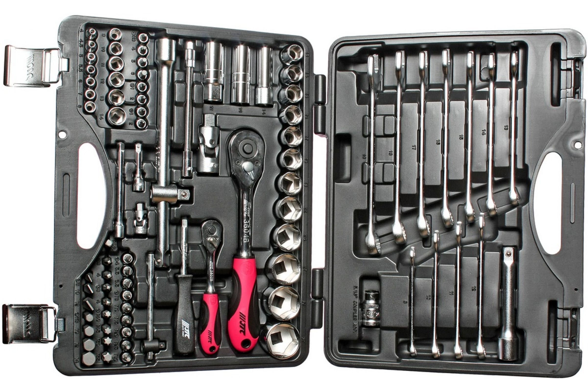 Набор гол. 85пр 1/4", 1/2" 6гран JTC-H085C-B72 (в кейсе)