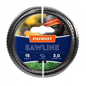 Леска 3мм 15м квадр.пилообразн. Sawline 805403311 PATRIOT