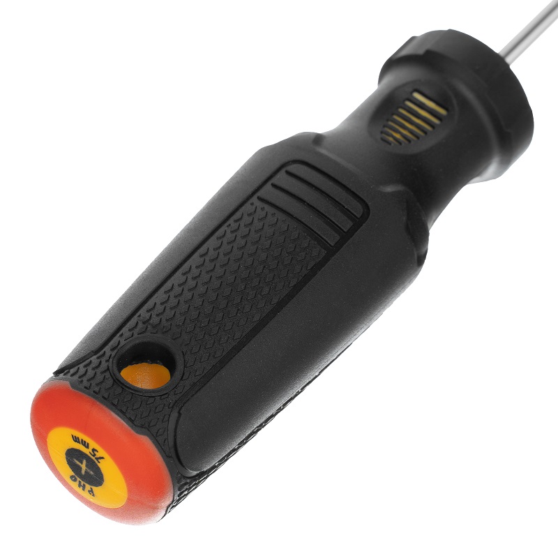 Отвертка PH0х75 мм трекхкомп.рукоятка Denzel 12171