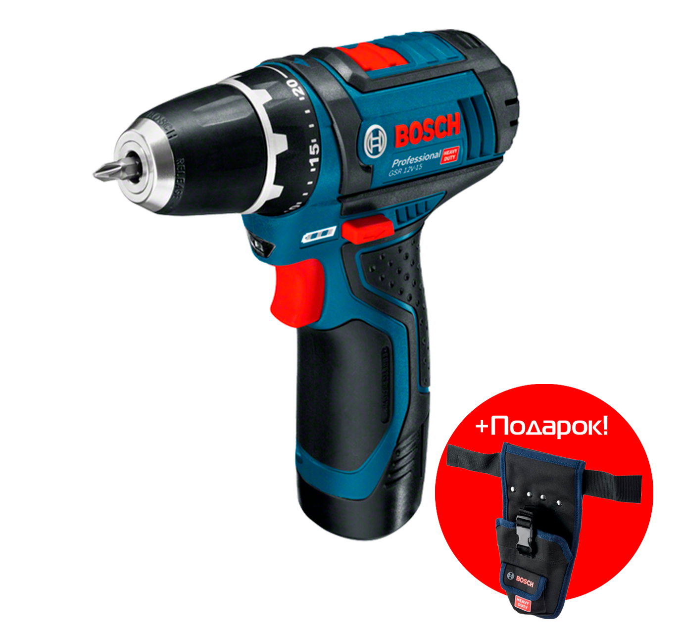 Акк.дрель GSR 12V-15 BOSCH  0601868122